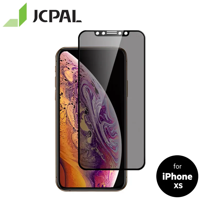 JCPAL Mobile Screen Glass Preserver Privacy Glass Screen Protector Protective Film for iPhone XS