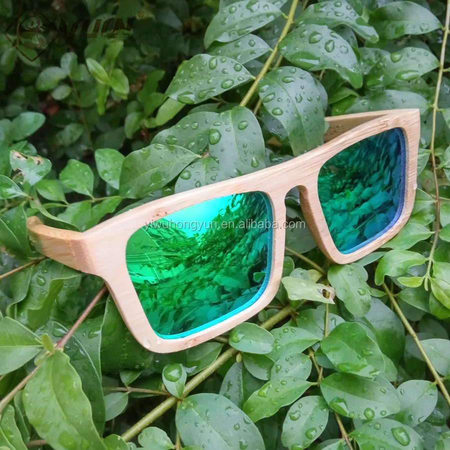

Hot sale cheap bamboo frame sun glasses UV400 polarized mirror lens shades made in china wholesale promotion sunglasses, Custom colors