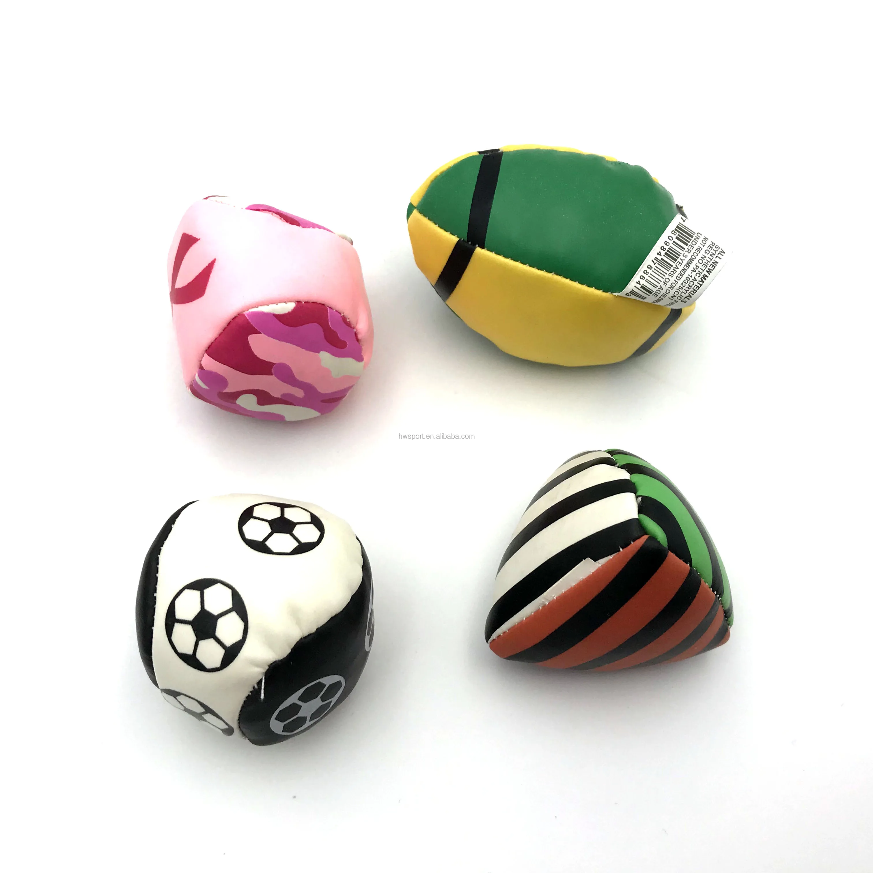 Factory Wholesale Cheap High Quality Hottest Custom Soft Colorful Hackey Sacks Toy Juggling