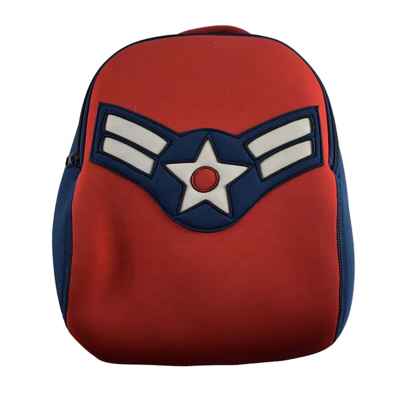 

Manufacture waterproof soft breathable school carton bag neoprene backpack bag, Customized color