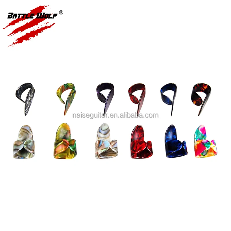 

Heavy Thickness Guitar Pick Finger Thumb, Colorful