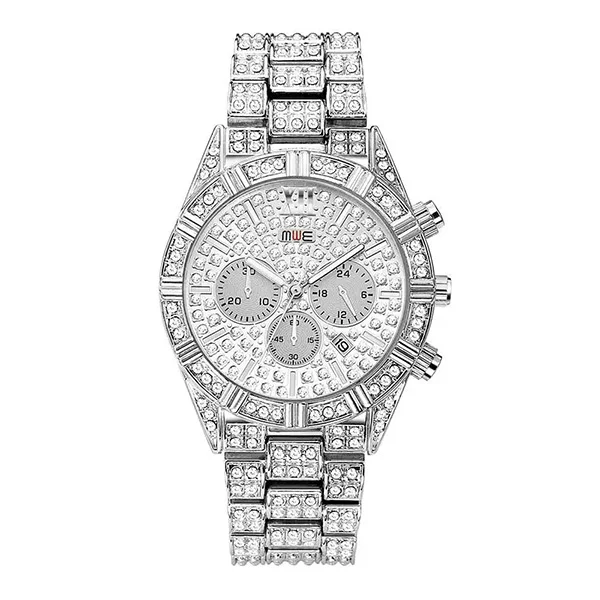 

wholesale hot sale hiphop iced out mens full diamond bling bling watch, 5colors