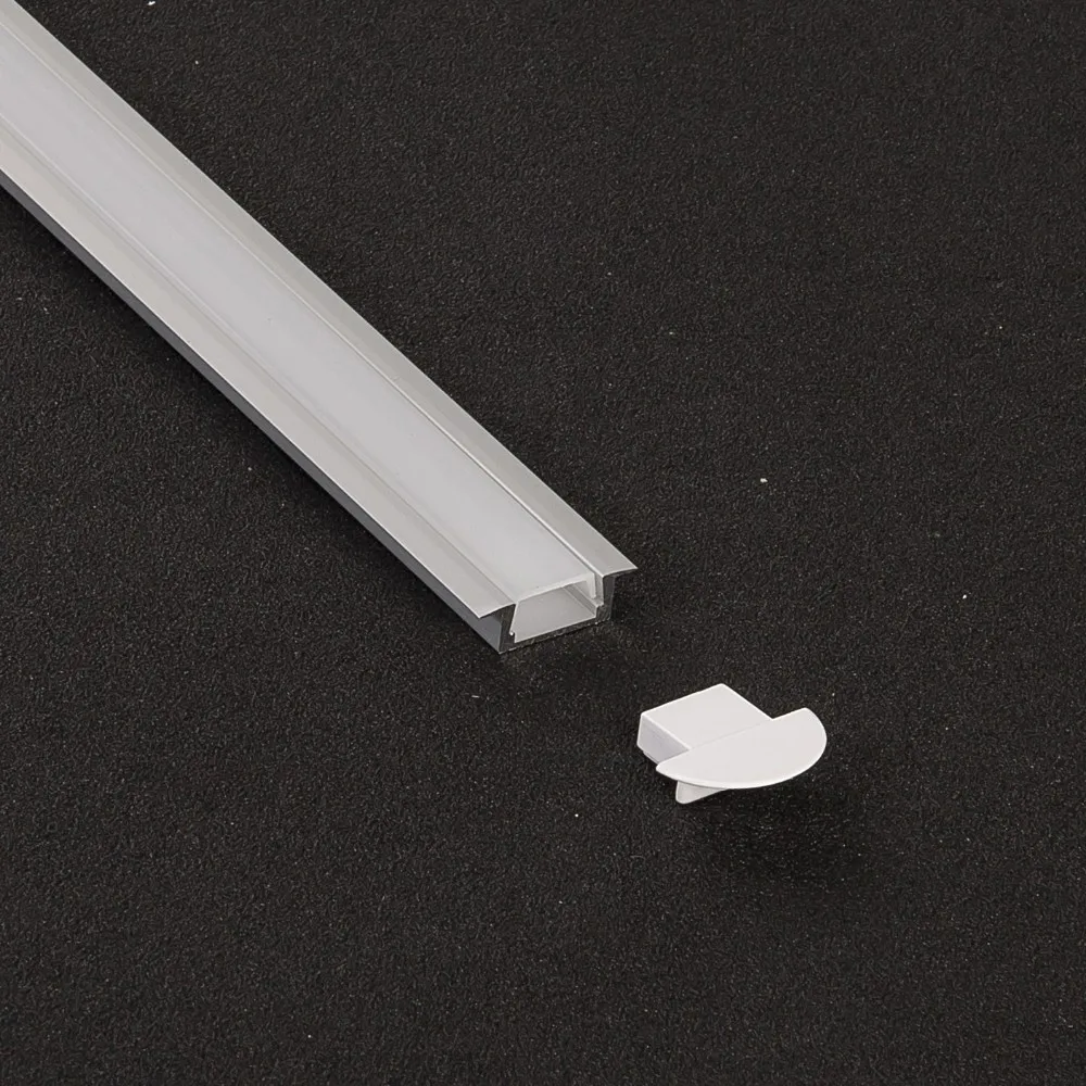 Tri-proof channel 12V flexible strip light recessed led aluminum profile with pc diffuser 2207