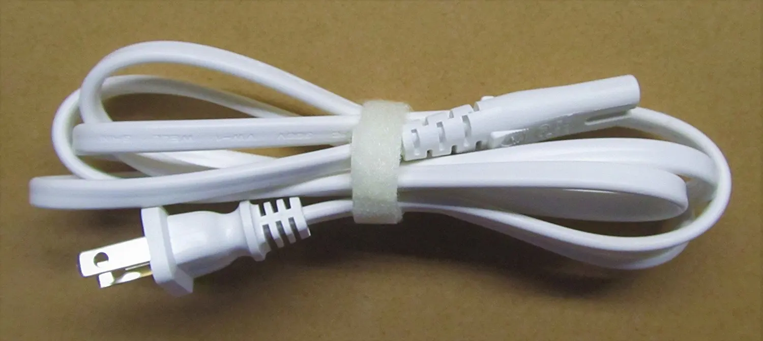 18AWG//2C,6FT NEW SQUARE NS-22P NS-2P E138787 10A 125V IEC60320-C7 2 Prong Power Cable Cord NISPT-2 Black