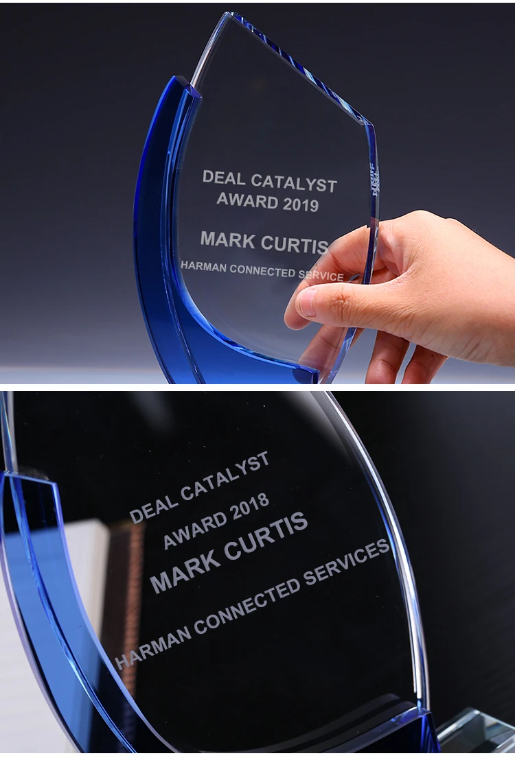 Crystal Stick Small Trophies Custom Trophy Cheap Crystal Award Shield