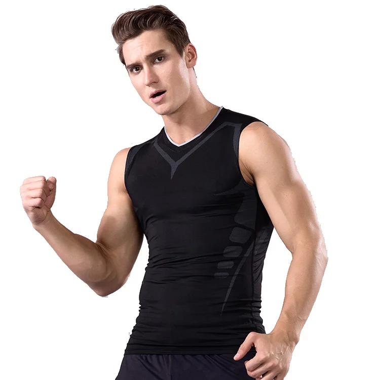 

Wholesale Custom Mens Gym Compression Fitness Vest mens stringer tank top, Customized colors