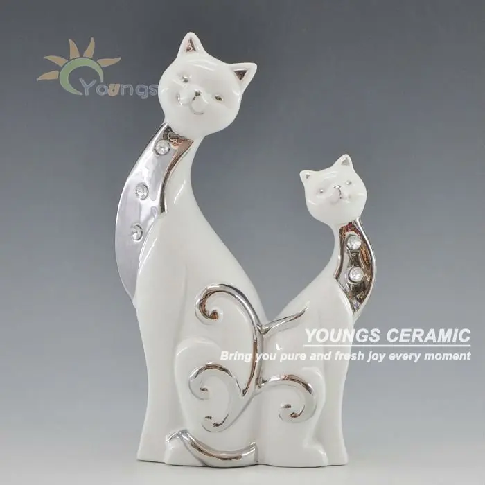 Statuette De Deux Chats Chats Chats Artisanat En Ceramique Ornement Delicat En Vogue Buy Figurines En Ceramique Figurines D Anime Chaudes Figurines En Ceramique Product On Alibaba Com