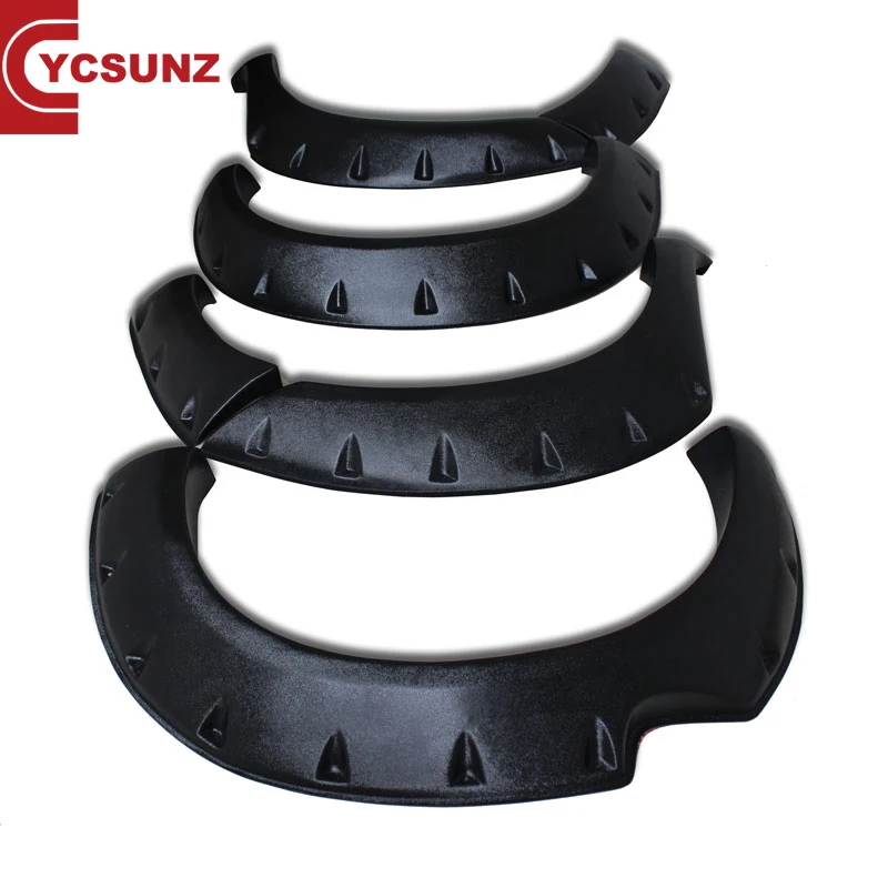 

YCSUNZ ABS Fender Flares Wheel Arch Textured Black for Toyota HIlux Vigo 2005 2007 2008 2010 Accessories