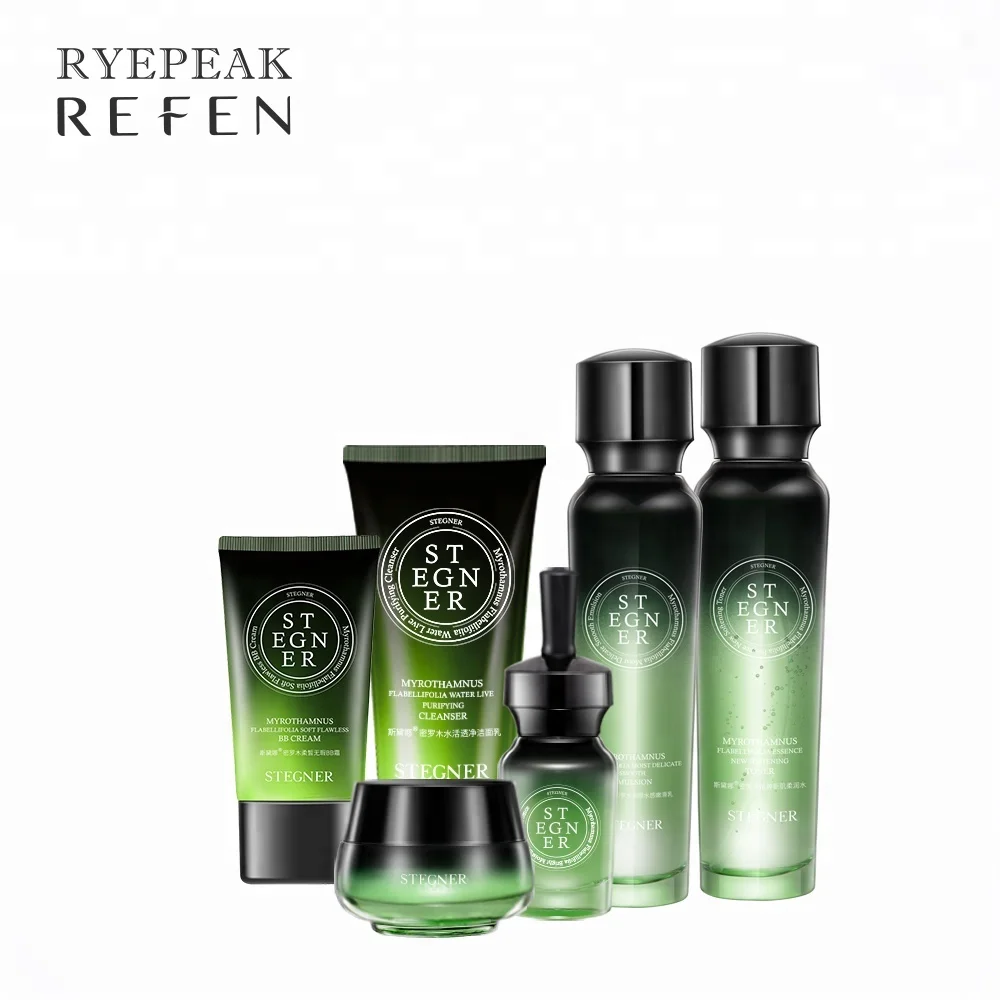 

6pcs natural herbal activities high level extreme purifying moisturizing hydrating oem skin care set