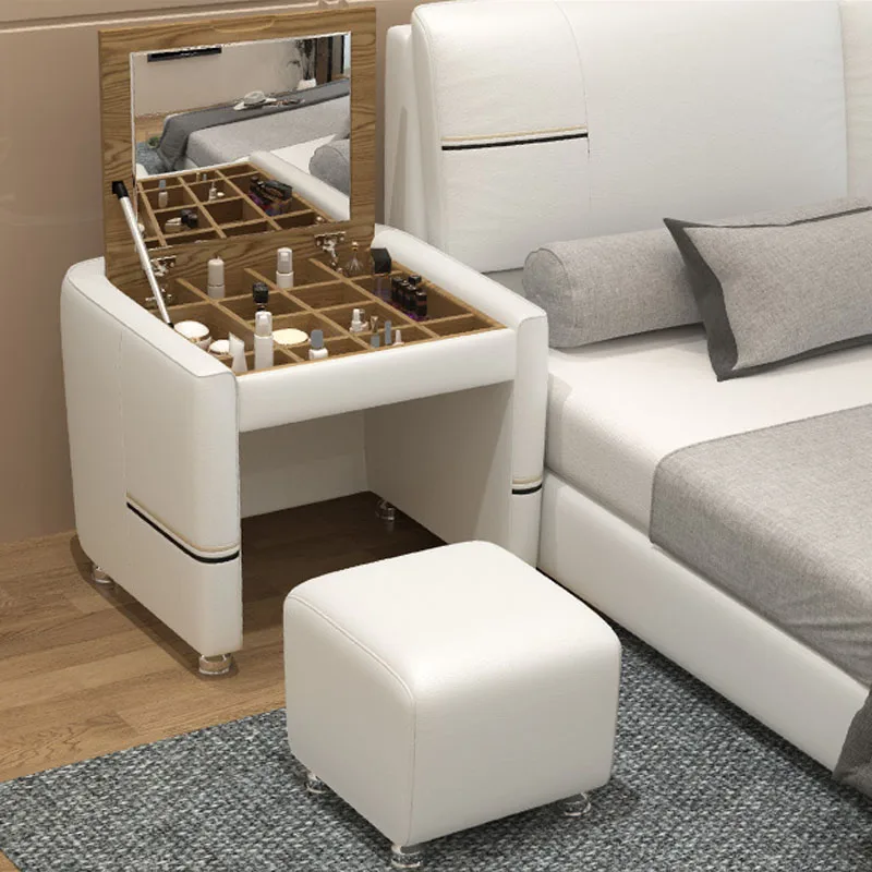 Hot selling multifunction modern leather bed with dresser mirror and sofa