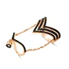 Rose Gold P. 925K Sterling Silver Chain Link Knuckle Double Latest Design Ring