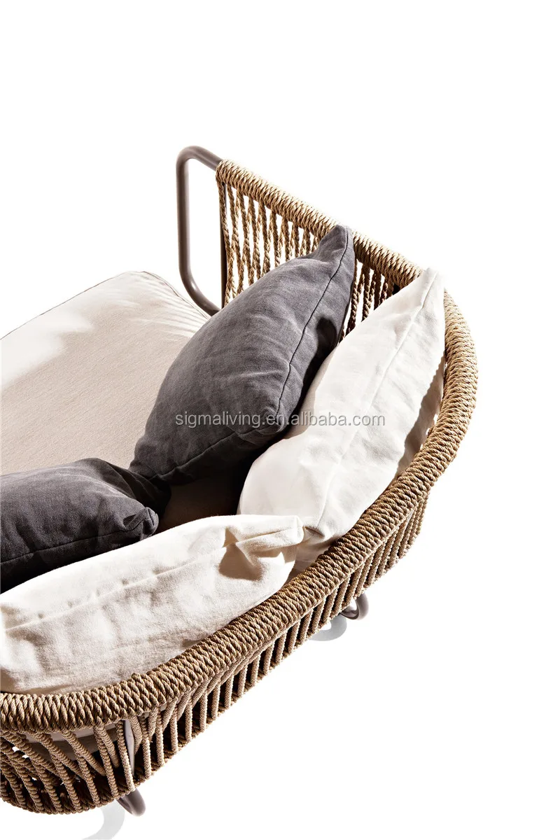 New Arrival Design High End Fancy Accept Customization Leisure Way Hotel Patio Outdoor Garden Rope New Model Sofa Sets