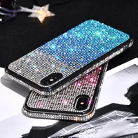 

Gradual Change Full Diamond Phone Cover For Iphone 6 6+ 7 7+ 8 8 Plus Anti Slip For Iphone X Case