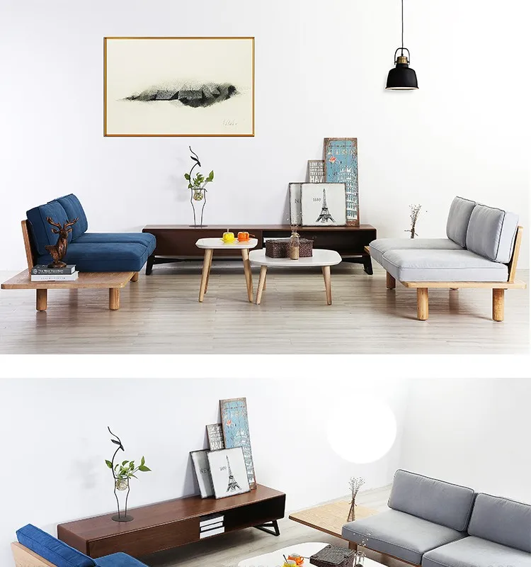 Heated wooden frame fabric upholstery sofa set designs for apartment