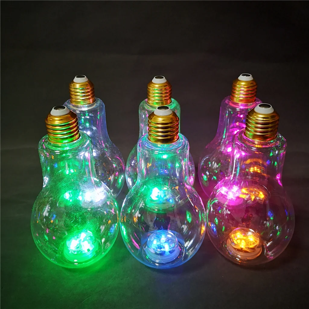 Led Flashing Pet Light Bulb Plastic Drinking Cup - Buy Led Flashing