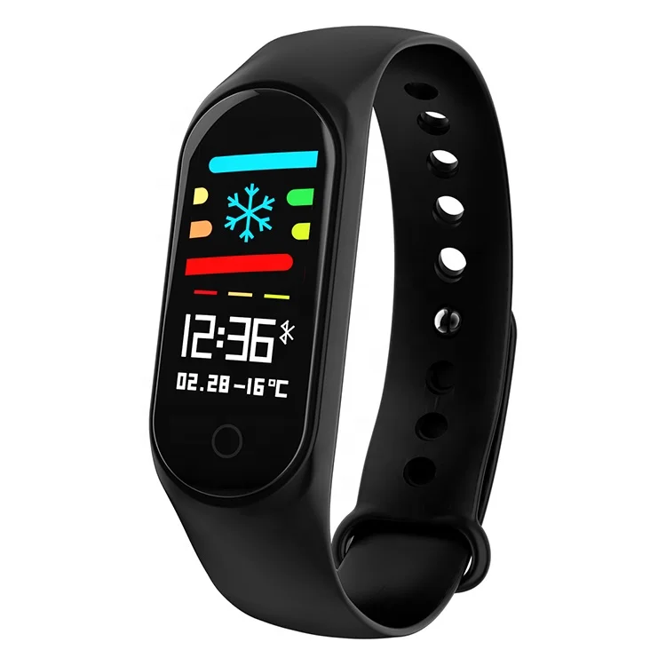 

new color screen smart bracelet blood pressure heart rate monitoring step counter waterproof sports bracelet, Black/red/ purple/ blue/green