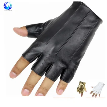 suede fingerless gloves