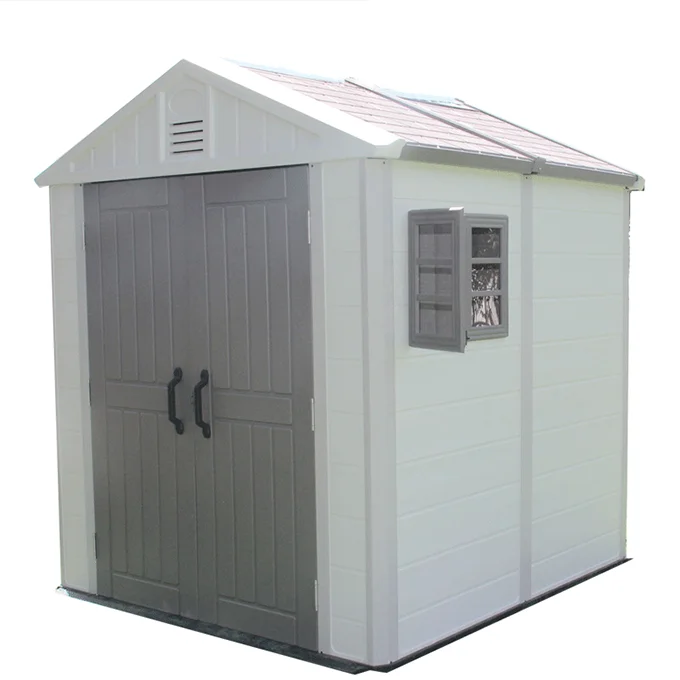 

KINYING Brand Outdoor Resin Storage Garden Shed With Shelves by Blow Mold for Backyard Shed, N/a