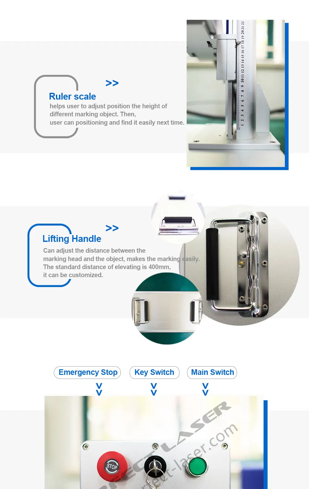 Perfect Laser 20w Marker Name Sign Steel Utensils Marking Engraving