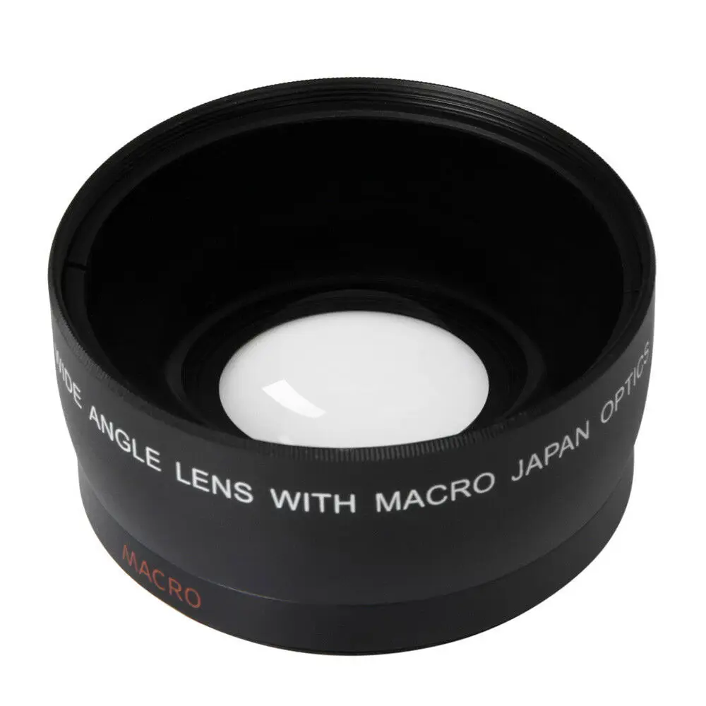 Dslr Camera Cheap 0.45x Wide Angle Lens 58mm 62mm 55mm 67mm With Macro
