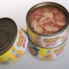 Various types of canned fish tuna can size