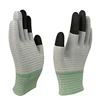 OEM ESD Anti Static Gloves Nylon Carbon Fiber Electrostatic Discharge Gloves Open Fingerless