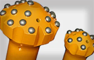 R25 R32 R38 Penambangan Alat Pengeboran Batu Keras Tambang Carbide Sisipan Threaded Reaming Tombol Bor Dome Bit Tahan Lama