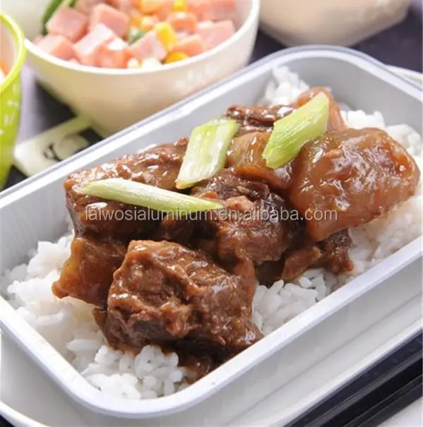 food packing rectangle aluminum foil trays