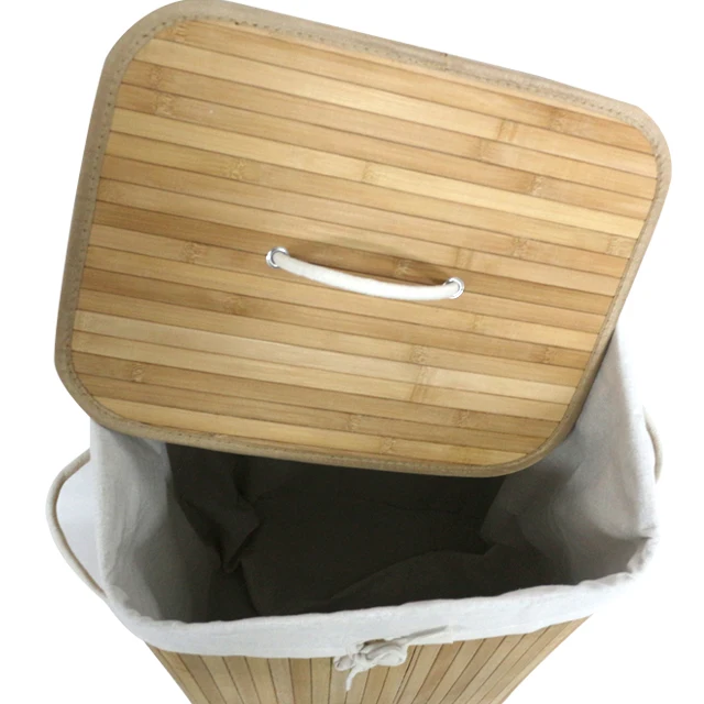 Baby White Square Bamboo Laundry Basket/baby Laundry Basket Laundry