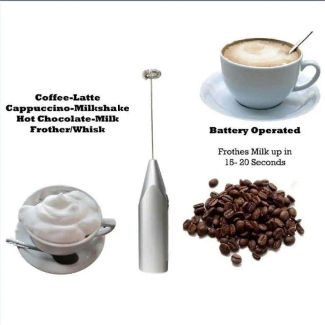 R Milk Drink Coffee Shake Frother Whisk Mixer Electric Egg Beater Foamer Kitchen TOOGOO