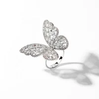 

Silver Color Gold Filled Butterfly Ring for Girl