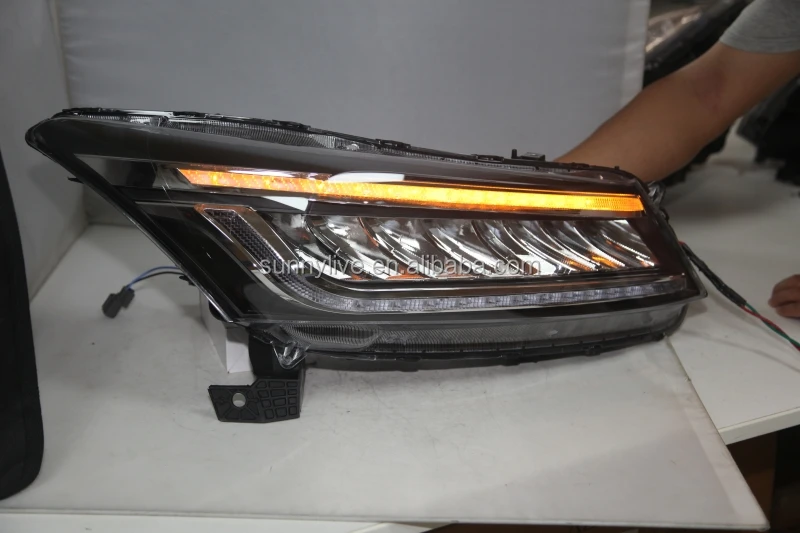 white and blue LED drl  head lamp For HONDA for Accord 2008-2012