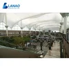 Public transportation station hall architectural lightweight steel roofing system tensile membrane structure shelter canopy