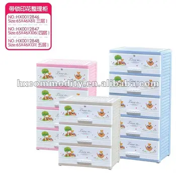 Plastic 3 Layer Clothes Storage Drawer With Lock Buy Plastic