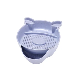 Customized Fashion Multifunction Vegetables Drain Storage Basket With Phone Holder