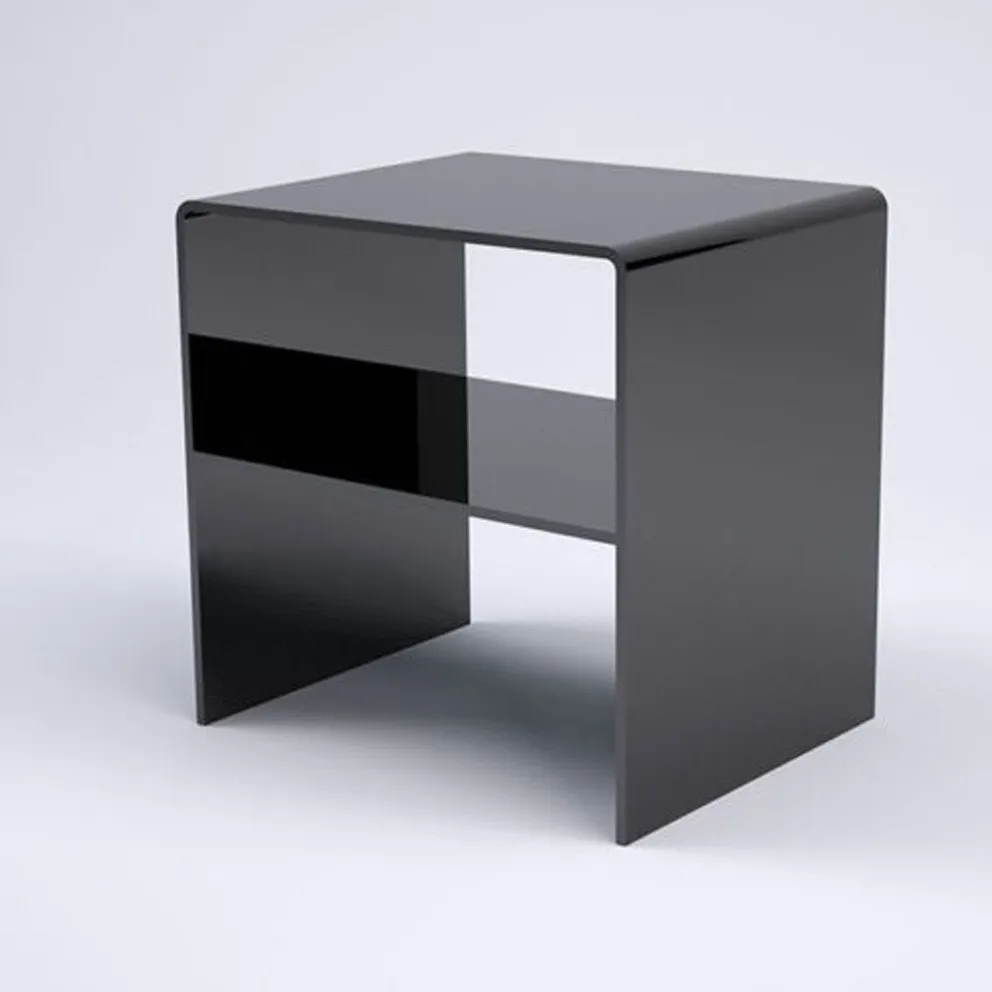 Acrylic Nest Of 3 Tables,Bedside/ Coffee/end /console Table With Shelf