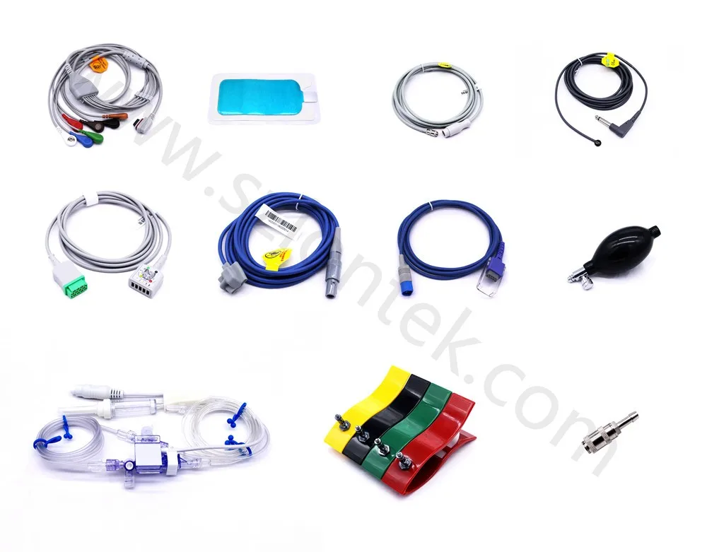 AIR SHIELDS One piece series patient ECG cable IEC 5LD, SNAP, TPU Material