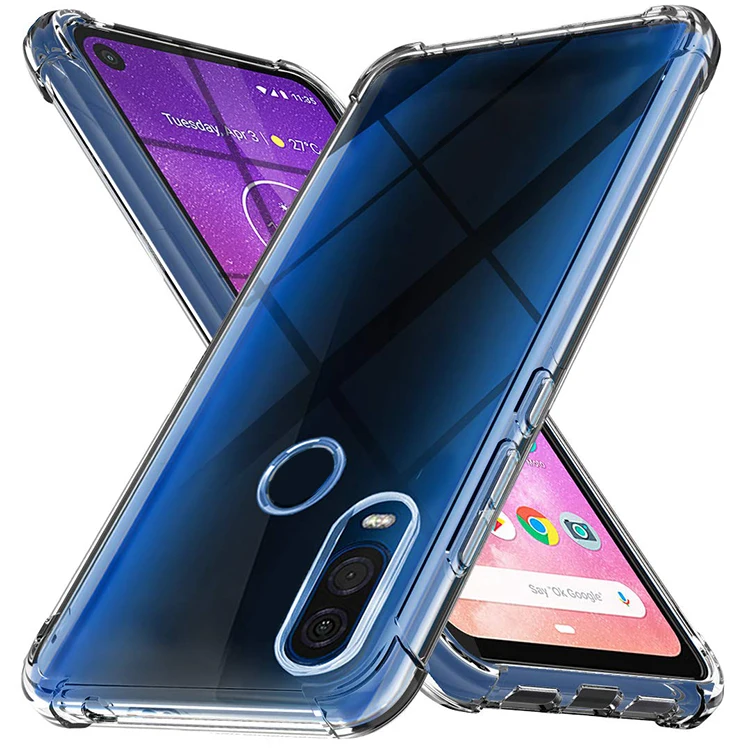 

Scratch Resistance Transparent Tpu Case Para Telefonos For Motorola Moto One Vision Mobile Cover, Clear