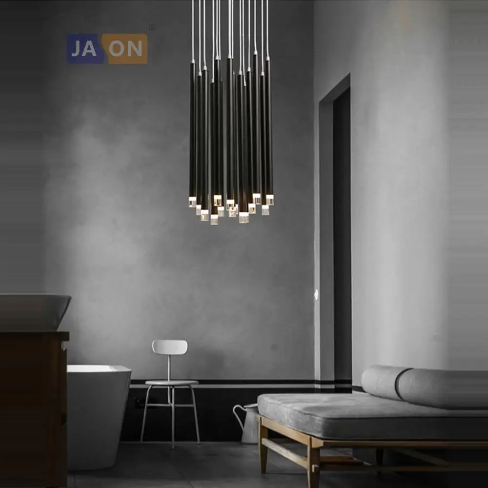 
LED Nordic Iron Acryl LED Black Sticks Lamp LED Light.Pendant Lights.Pendant Lamp.Pendant light For Foyer Dinning Room 