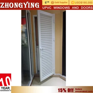 Louver Pvc Toilet Door Bathroom Door Price Wholesale Suppliers