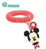 Pest control fashionable Stretchable Bracelet Wrist spiral coil keychanin anti mosquito band FZ002