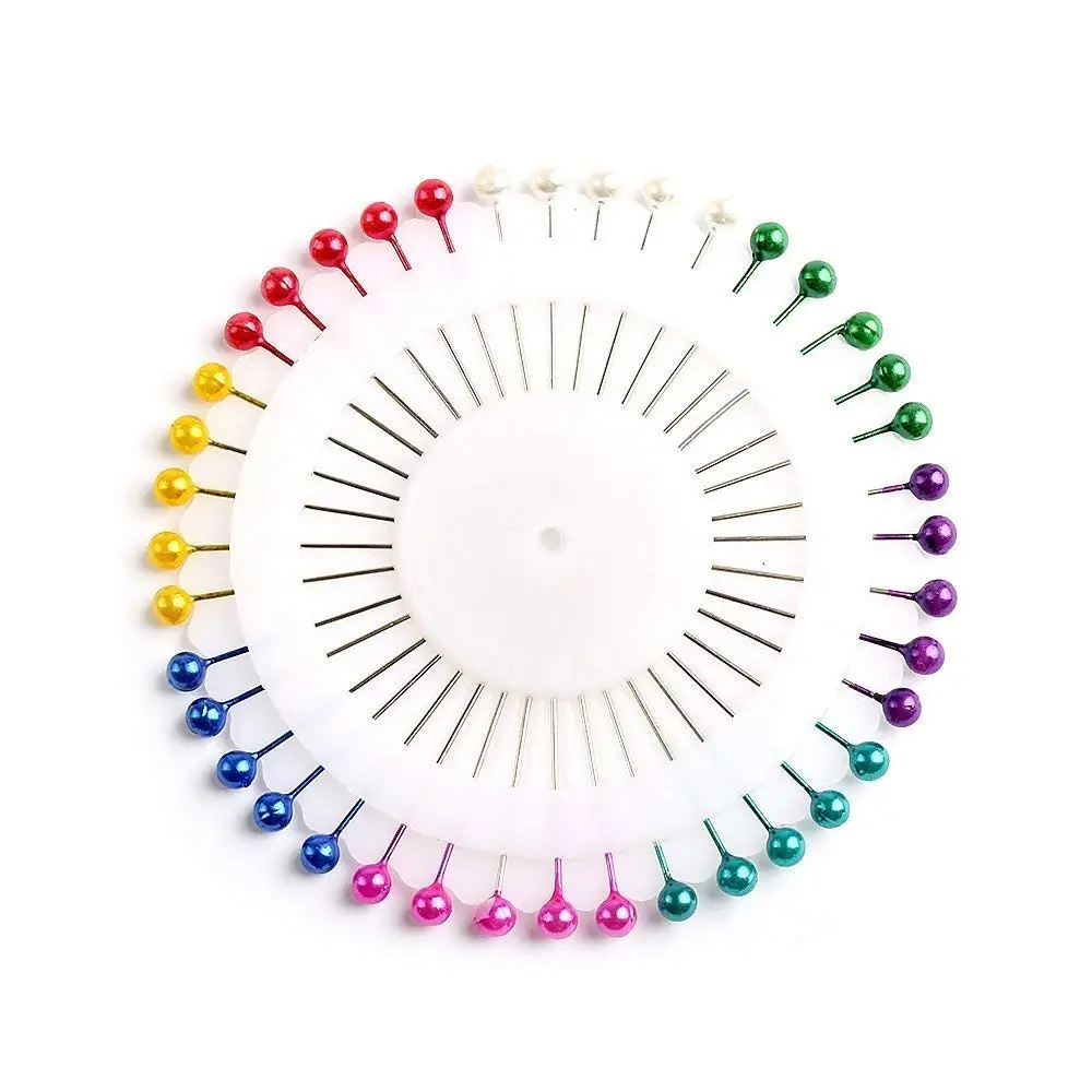 - Assorted Pack of 40 Craft Millinery Birch Sewing Pins Berry Rosette Pearl