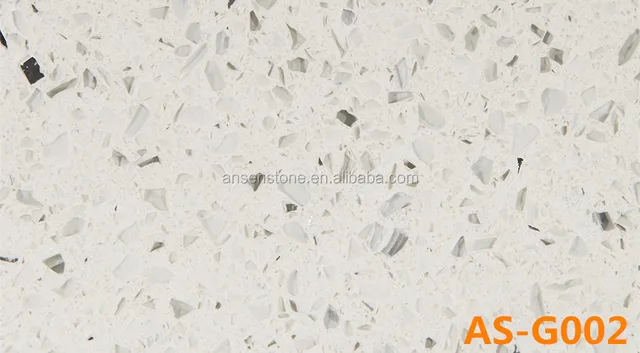 Artificial Stone As G002 White Galaxy Big Slab Sparkly Countertop
