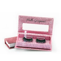 

Wholesale Hand Made Black Band faux mink 3d lashes with package box