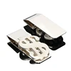 Currency Symbol Dollar Shape Stainless Steel Cash Clip Money Holder Zinc Alloy Plated Matt Silver Color Blank Metal Money Clip