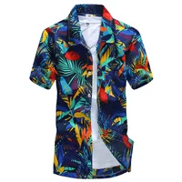 

Men's Beach Shirt 3D Printed Short Sleeve Casual Shirt Button Down Graphic Hawaii Shirts