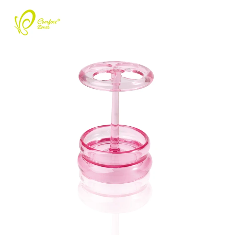 
Guangdong manufacture Home hotel used bathroom accessories pink plastic toothbrush holder 