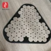 Custom triangle shape 8mm Step Toughened Glass with decorative black silk screen printing for LED lights