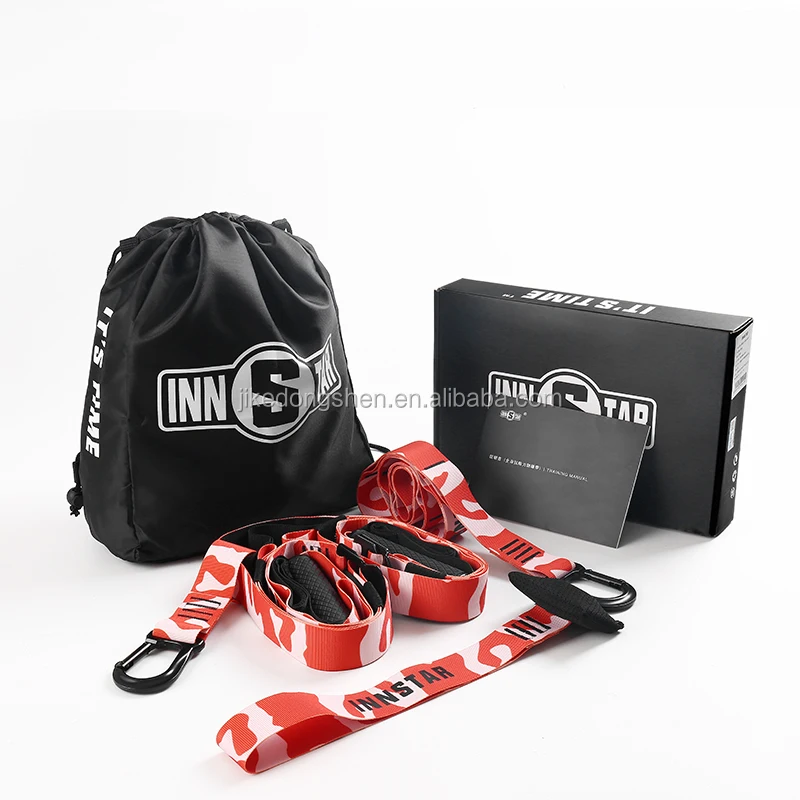 

Fitness Gym Workout Suspension Straps Training kit system, Fire or custom
