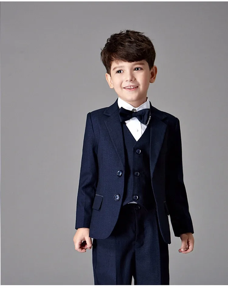 Quality Royal Blue Boys 3 Piece Woolen Tuxedo Suits Dress - Buy Boys ...